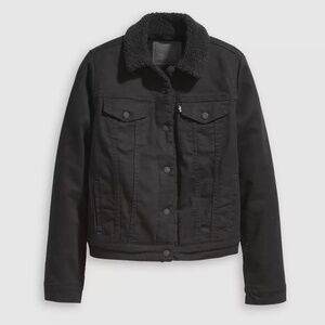 Levi's Original Sherpa Trucker Jacket Original Sherpa Trucker Jacket Black Denim